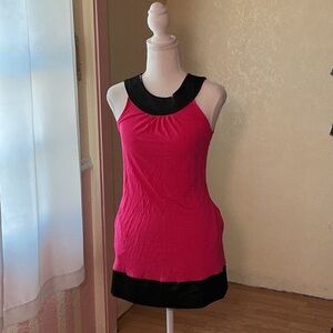 Y2K Express Hot Pink and Black Mini Dress